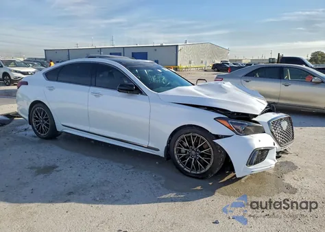 2018 Genesis G80 Sport z USA, uszkodzony, nr VIN KMHGN4JB3JU224389